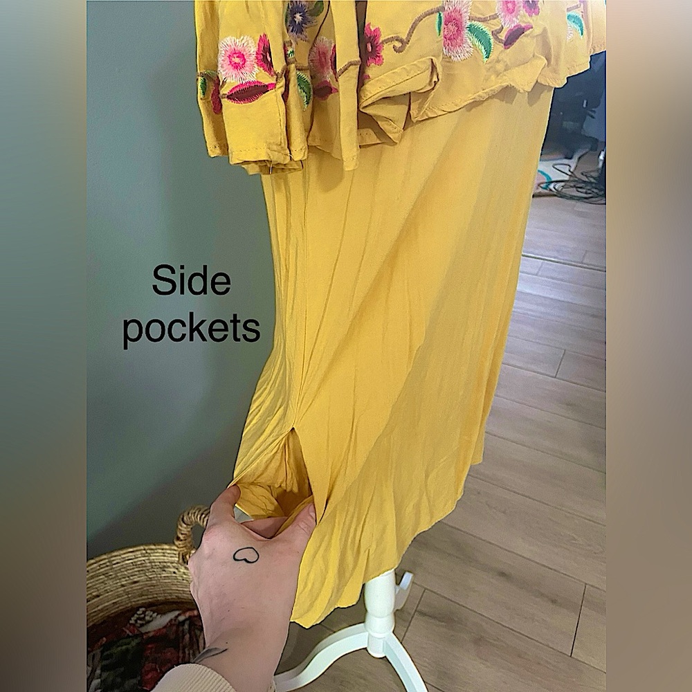 Umgee Embroidered Off-Shoulder Mini Dress - Picture 4 of 6